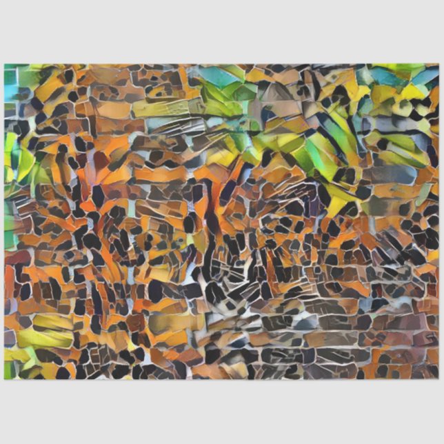 Papel De Seda Colección de arte Tiger Wall (Anverso)