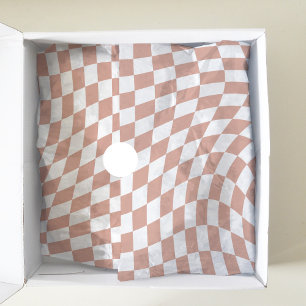 Papel De Seda Colección de Boda Rose Gold Check Cuadros