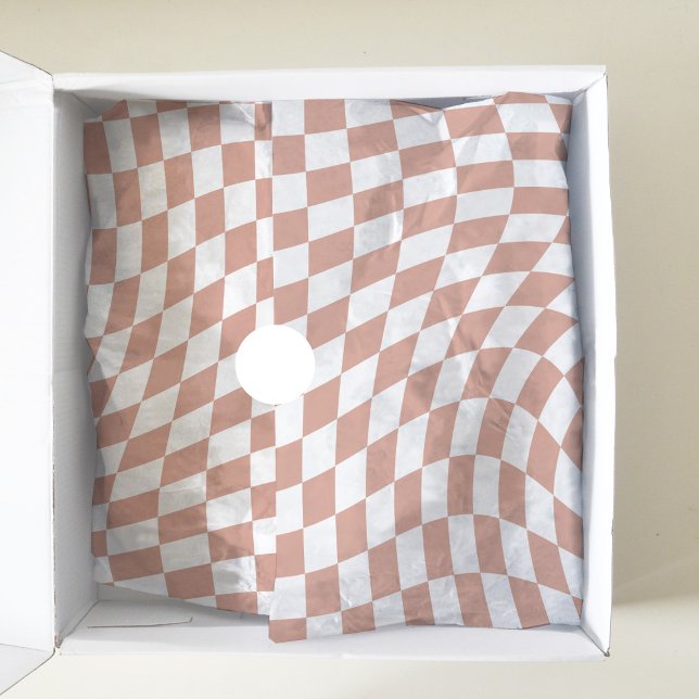 Papel De Seda Colección de Boda Rose Gold Check Cuadros (Subido por el creador)