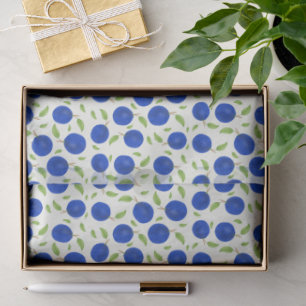 Papel De Seda Colección de ciruelas botánicas marfil