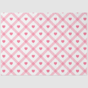 Papel De Seda Colección de Día de San Valentín de corazón rosado