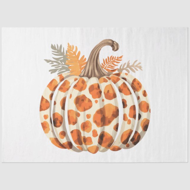 Papel De Seda Colección de diseño de calabaza otoñal 4 (Anverso)