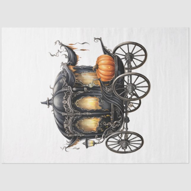 Papel De Seda Colección de diseño de Halloween de época 11 (Anverso)