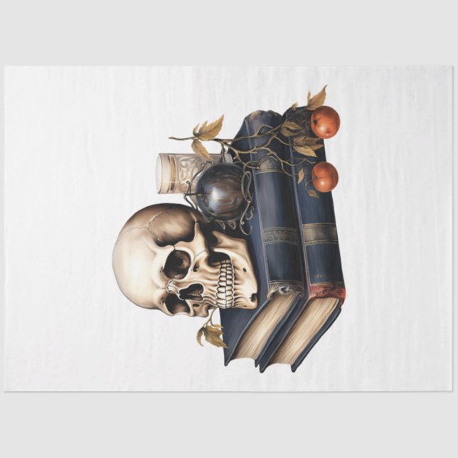 Papel De Seda Colección de diseño de Halloween de época 18 (Anverso)