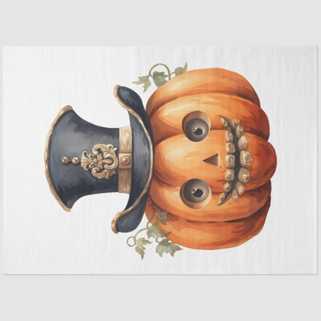 Papel De Seda Colección de diseño de Halloween de época 28 (Anverso)