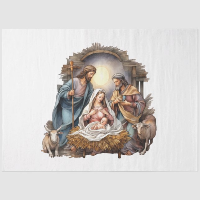 Papel De Seda Colección de Diseño de Natividad 8 (Anverso)