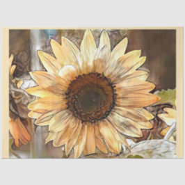 Papel De Seda Colección de elegancia de girasol acuático