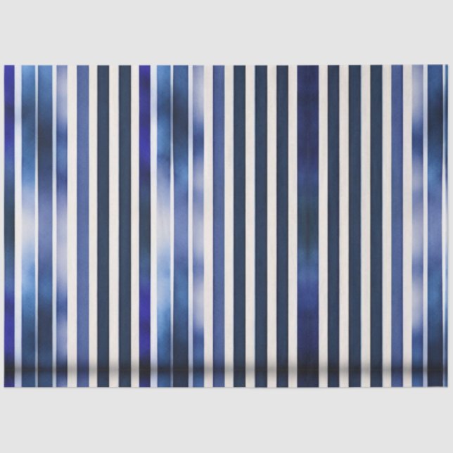 Papel De Seda Colección de franjas de barco azul de la marina po (Anverso)