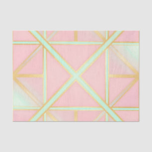 Papel De Seda Colección de lujo trendy rosa rubor suave menta do