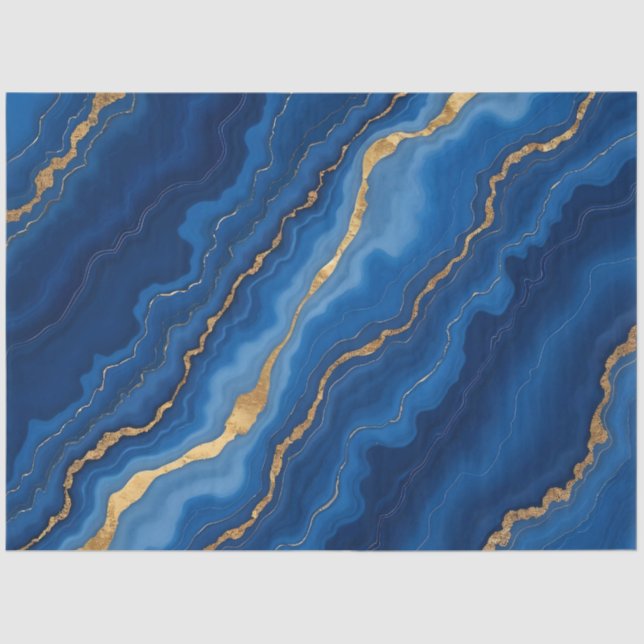 Papel De Seda Colección de mármol oro real de moda (Anverso)