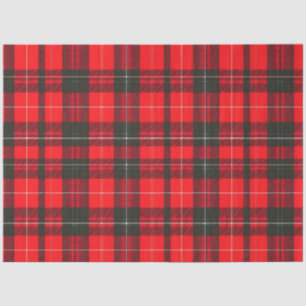 Papel De Seda Colección de moda tartán tradicional de color rojo