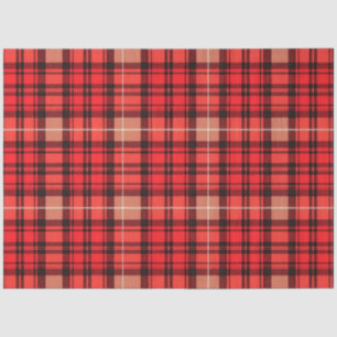 Papel De Seda Colección de moda tartán tradicional rojo