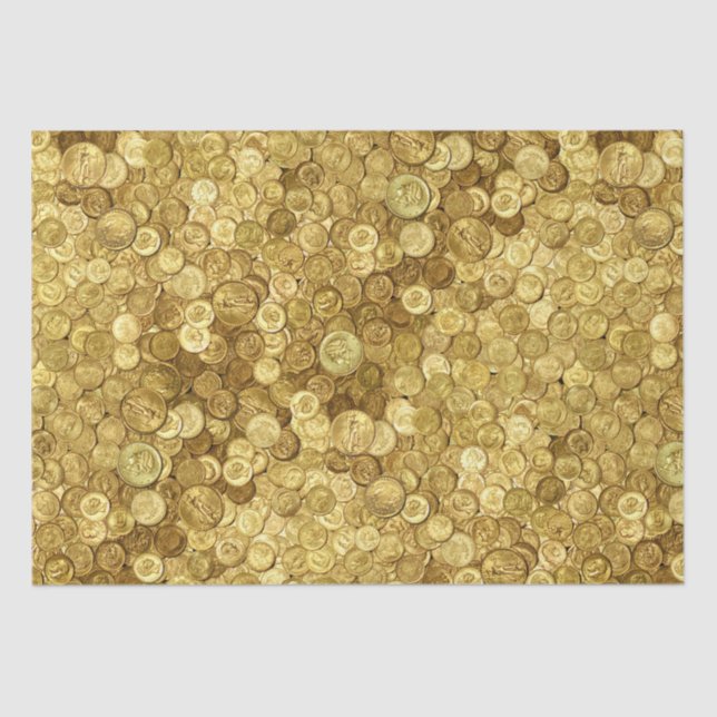 Papel De Seda Colección de monedas de oro antiguas (Anverso)