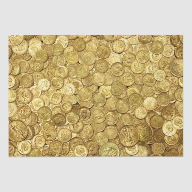 Papel De Seda Colección de monedas de oro antiguas (Anverso)