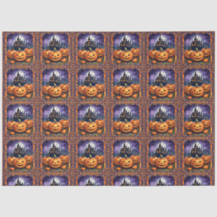 Papel De Seda Colección de otoño de calabaza moderna de Hallowee