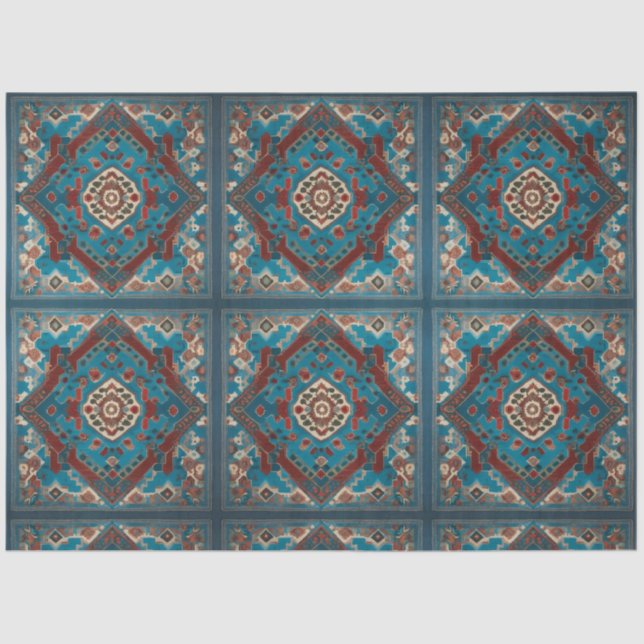 Papel De Seda Colección de patrones antiguos de moda turca (Anverso)