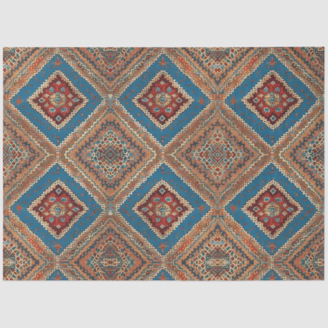 Papel De Seda Colección de patrones antiguos populares turcos (Anverso)