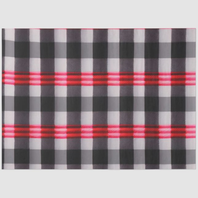Papel De Seda Colección de platillos negros rojos populares (Anverso)