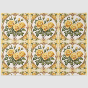 Papel De Seda Colección de rosas amarillas de moda