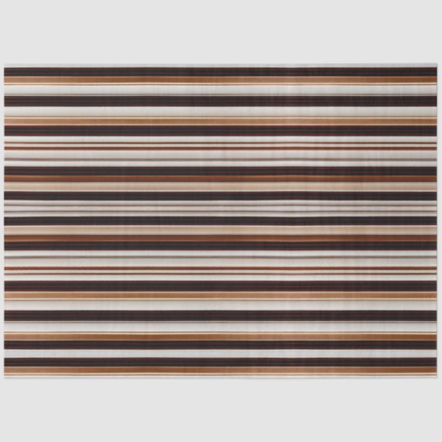 Papel De Seda Colección de textura de línea de lujo blanca marró (Anverso)