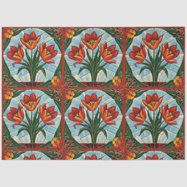 Papel De Seda Colección de Tulips Trendy Beautiful (Anverso)