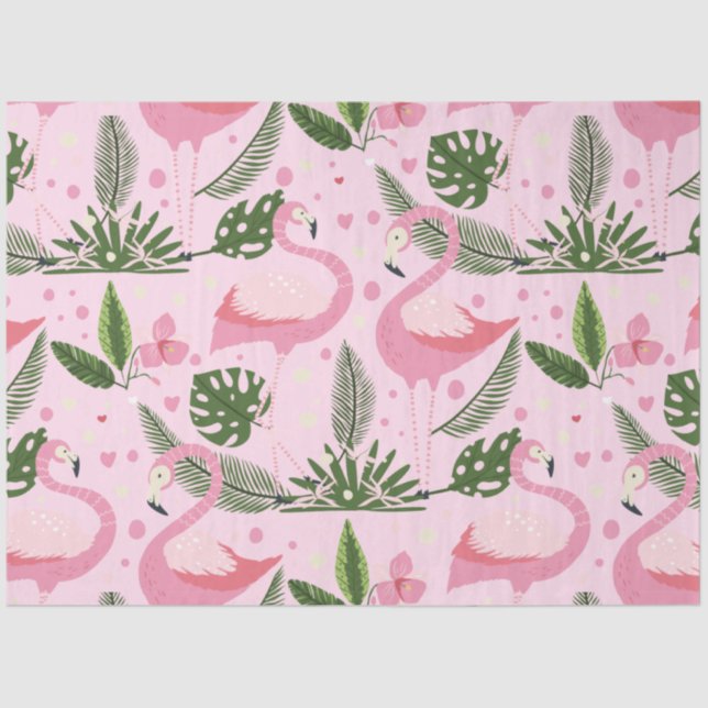 Papel De Seda Colección de verano Flamingo One Design 10 (Anverso)