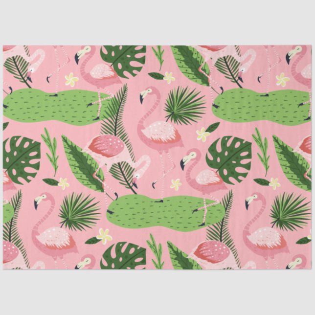 Papel De Seda Colección de verano Flamingo One Design 5 (Anverso)