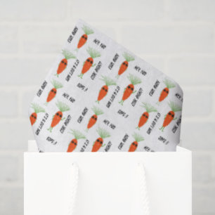 Papel De Seda Colección de Zanahorias Geniales