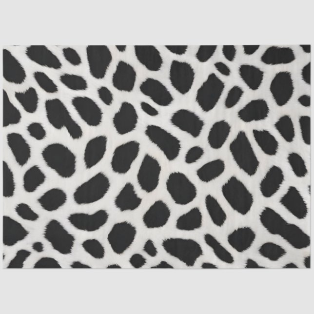 Papel De Seda Colección elegante de Leopardo Blanco de lujo (Anverso)