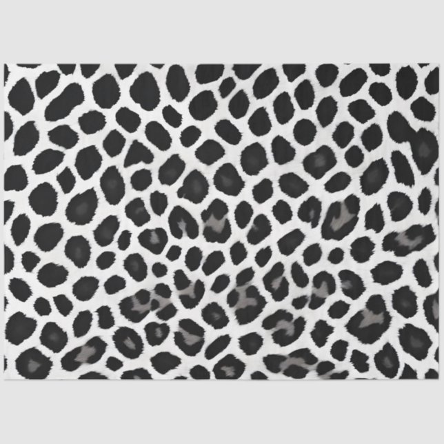 Papel De Seda Colección elegante de Leopardo Blanco de lujo popu (Anverso)