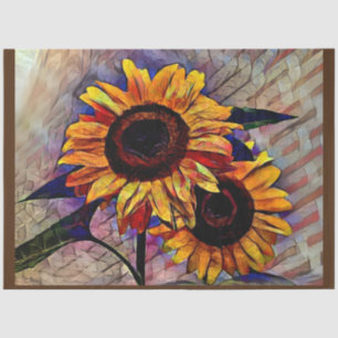 Papel De Seda Colección elegante Gold 2 Sunflowers