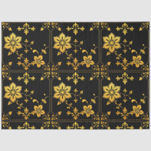 Papel De Seda Colección Floral Elegante Lujo Popular