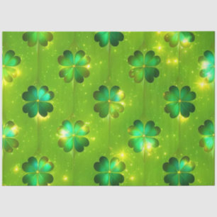Papel De Seda Colección Green Popular St Patrick's Day Clover