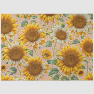 Papel De Seda Colección hermosa de girasol popular