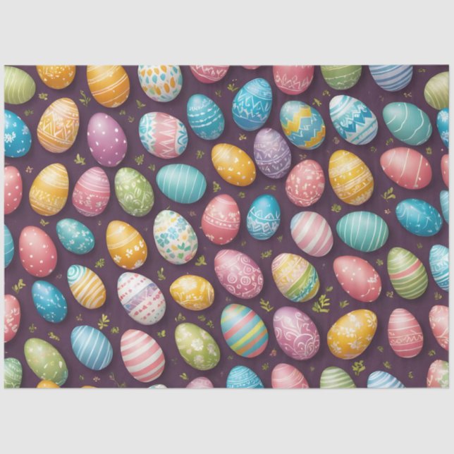 Papel De Seda Colección moderna de huevos de Pascua (Anverso)
