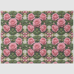 Papel De Seda Colección moderna de rosas rosadas