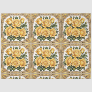 Papel De Seda Colección moderna rosa amarillo preciosa