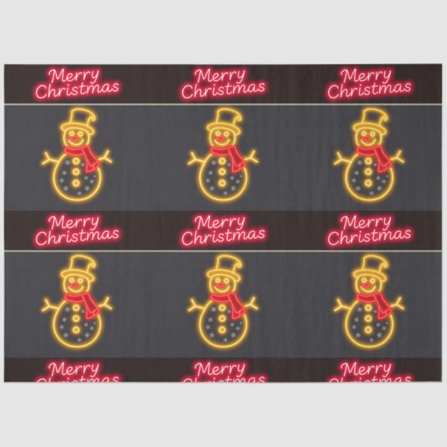 Papel De Seda Colección navideña moderna de los navidades (Anverso)