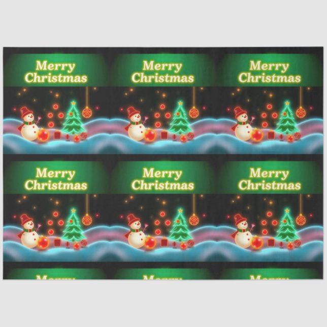 Papel De Seda Colección Neon Holiday para Navidades populares (Anverso)