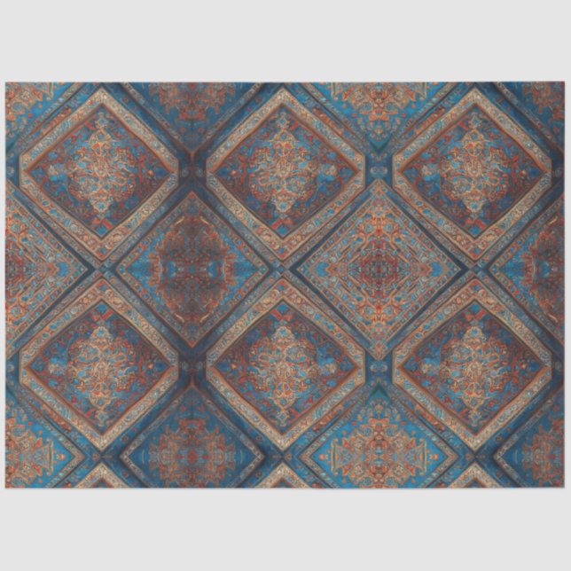 Papel De Seda Colección Persa Persa Persa Moderna (Anverso)