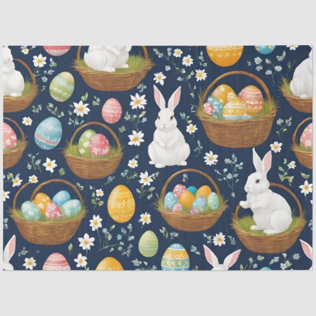 Papel De Seda Colección popular Bunny Happy Easter (Anverso)