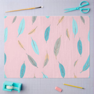 Papel De Seda Colección popular de boho de lujo de Feathers