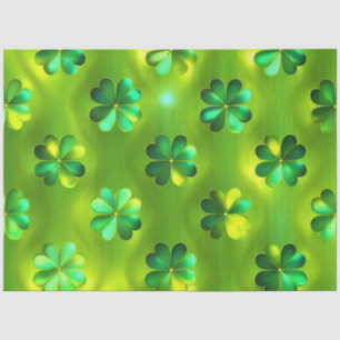 Papel De Seda Colección popular de listas de colores verdes 4