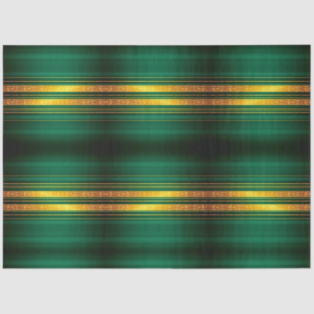 Papel De Seda Colección popular de lona de lujo de oro verde (Anverso)