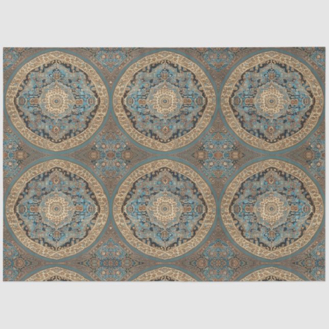 Papel De Seda Colección popular de patrones antiguos y hermosos  (Anverso)