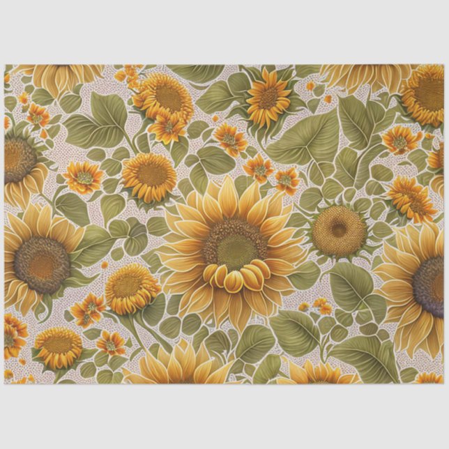 Papel De Seda Colección Sunflower Beautiful Trendy (Anverso)
