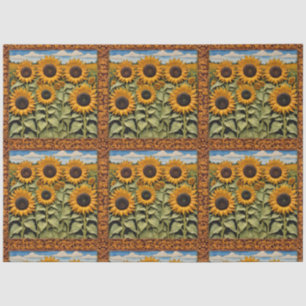 Papel De Seda Colección Sunflowers Beautiful Trendy