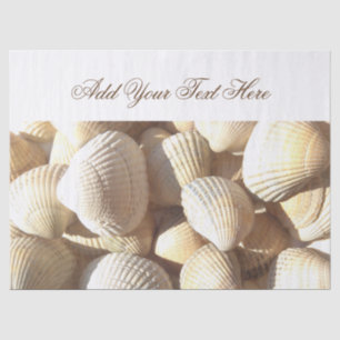 Papel De Seda Colección Sunny Seashells, Playa de Verano, Tejido