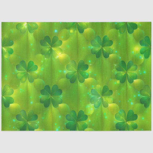 Papel De Seda Colección Trendy Green Clover 4 (Anverso)
