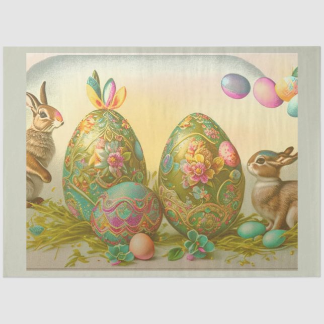 Papel De Seda Colección vintage de Pascua (Anverso)